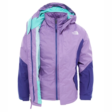 Ski Jacket The North Face Girls Kira Triclimate Bellflower Purple
