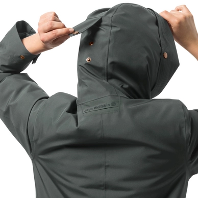 Jack wolfskin monterey clearance bay coat greenish grey