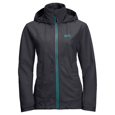 Jacket Jack Wolfskin Women Evandale Ebony