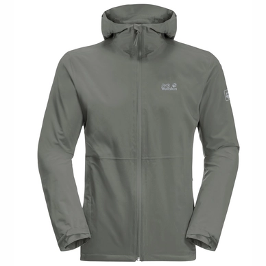 Jacket Jack Wolfskin Men's Pack & Go Shell Gecko Green