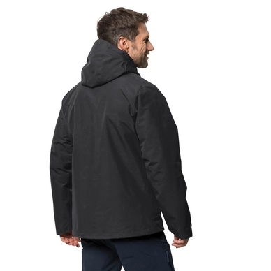 Jacke Jack Wolfskin Seeland 3In1 Black Herren Outdoorsupply