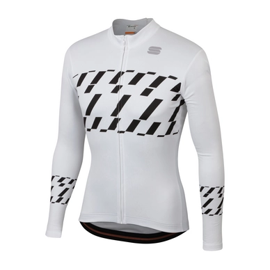 FIetsshirt Sportful Men Tec-Trix Long Sleeve Jersey White Black