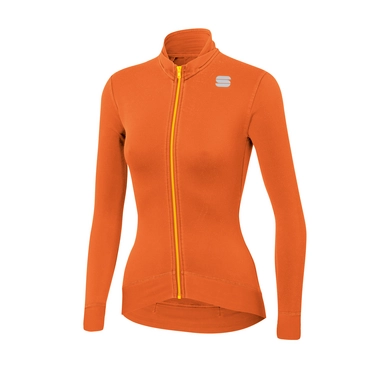 Fietsshirt Sportful Women Monocrom Thermal Jersey Orange SDR
