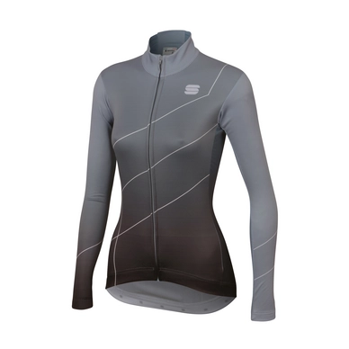 Fietsshirt Sportful Women Shade Long Sleeve Jersey Cement Black