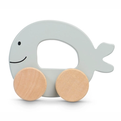 Houten Speelgoedauto Jollein Sea Animal Grey