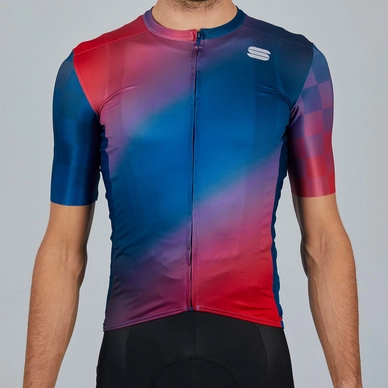 Maillot de Cyclisme Sportful Men Rocket Jersey Blue Red