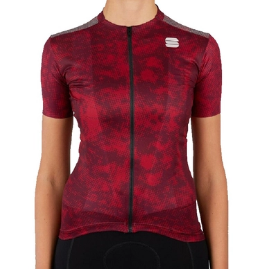 Fietsshirt Sportful Women Escape Supergiara Jersey Red Rumba