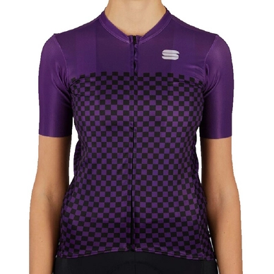 Fahrradshirt Sportful Checkmate Jersey Violet Damen