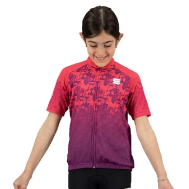 Fahrradshirt Sportful Super Girl Jersey Bubble Gum Mädchen