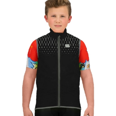 Fahrradweste Sportful Reflex Vest Black Kinder