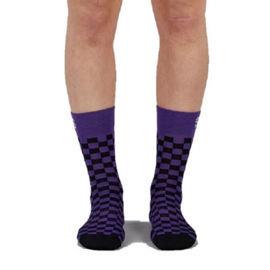Fietssok Sportful Women Checkmate Socks Violet Black