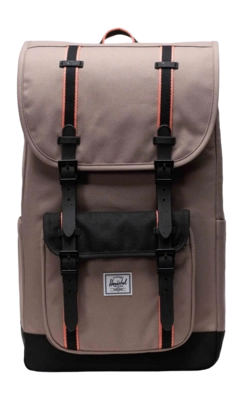 Rucksack Herschel Little America Taupe Gray Black Shell Pink 30L