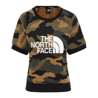 Jumper The North Face Women Graphic SS Burnt Olive Greenwoods Camo Print