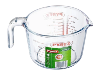 Misurino Pyrex Classic 1 L, Caraffa graduata, Vetro, Con tacche di misurazione