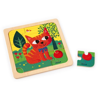 Vormenpuzzel Janod Kat Felix