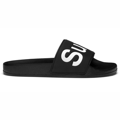 Superga Unisex 1908 Slides Polysoft Black White