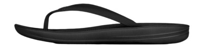 Flip Flop FitFlop IQushion Ergonomic Flipflop All Black Damen
