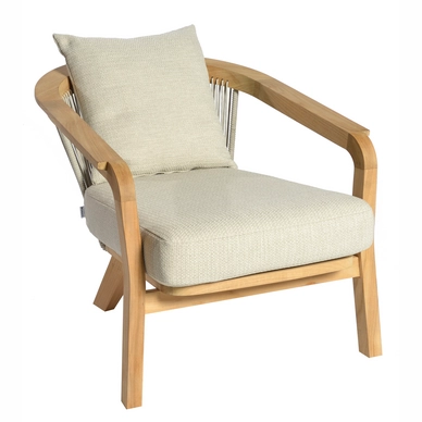 Lage Fauteuil Borek Chepri Teak Naturel / Naturel