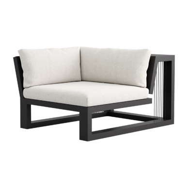 Eind Module Rechts Borek Ribbon Antraciet / Naturel