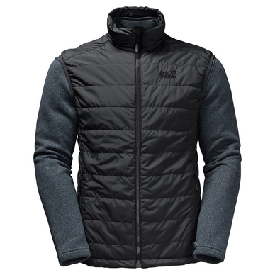 Sweatjacke Jack Wolfskin Caribou Glen Phantom Schwarz Herren