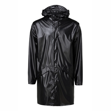 Regenjas RAINS Long Jacket Shiny Black