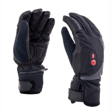 Fietshandschoen Sealskinz Men Cold Weather Heated Cycle Glove Black