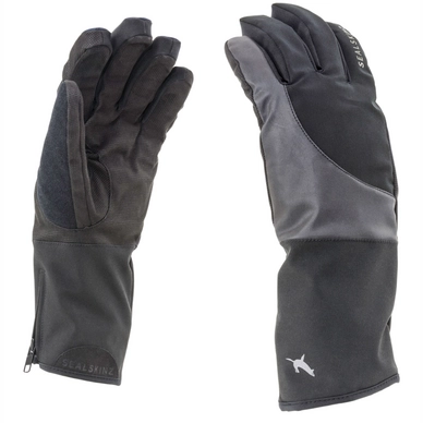 Fietshandschoen Sealskinz Men Thermal Reflective Cycle Glove Black