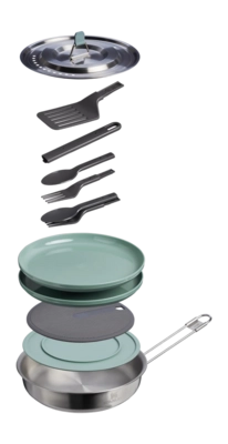 Set de Cuisson Stanley Wildfare Core Fry Pan Shale Charcoal 0,94L (12 Pièces)