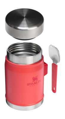 Web_PNG_Square-TheLegendaryFoodJar_Spork14OZ-HotCoral-HeroExploded