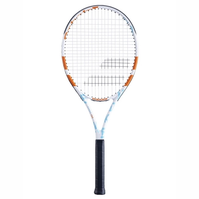 Raquette de Tennis Babolat Femme Evoke 102 Blanc Bleu Orange 2021 (Cordée)