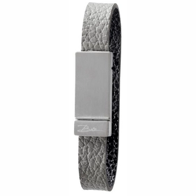 Rond de Serviette Bitz Grey Black (4-pièces)
