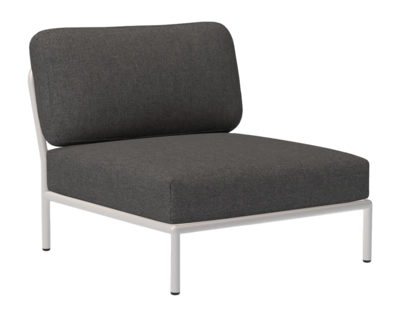Loungeset Houe Level Chair Frame Muted White Cushion Dark Grey