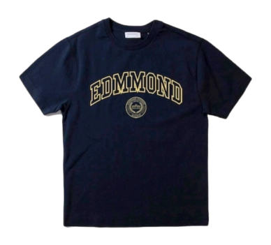 T-Shirt Edmmond Studios Men Stamp Plain Navy