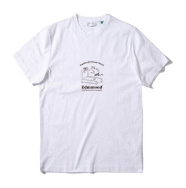 T-Shirt Edmmond Studios Men Runner Plain White