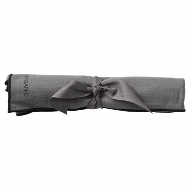 Torchon Bitz Organic Grey Black 55 x 80 cm