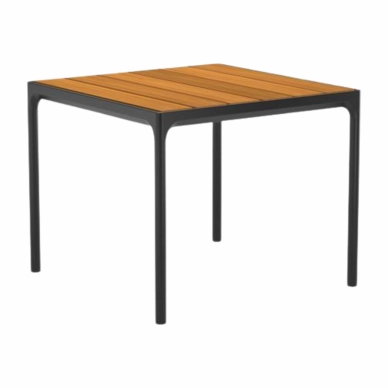Tuintafel Houe Four Table Bamboo Black 90x90 cm