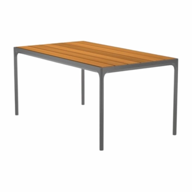 Tuintafel Houe Four Table Bamboo Dark Grey 90x160 cm