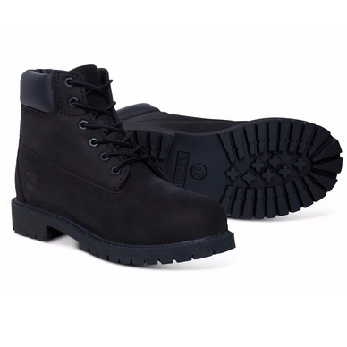 Timberland Youth 6" Premium Boot Nubuck Black