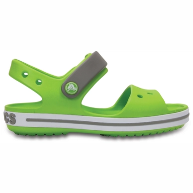 Sandale Crocs Crocband Sandal Volt Green/Smoke Kinder