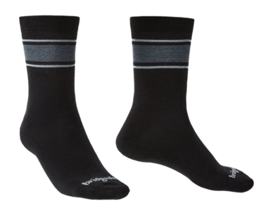 Chaussettes de Randonnée Bridgedale Unisexe Everyday Lightweight Merino Performance Boot Black