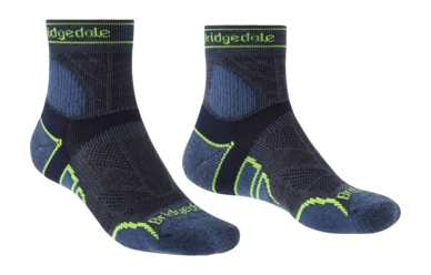 Socks Bridgedale Unisex Trail Run Lightweight T2 Merino Sport 3/4  Crew Blue