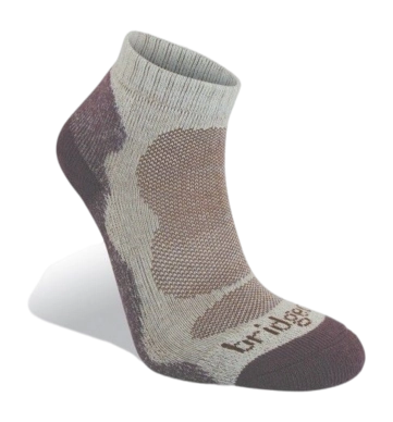 Socks Bridgedale Women Bamboo Low Natural Aubergine