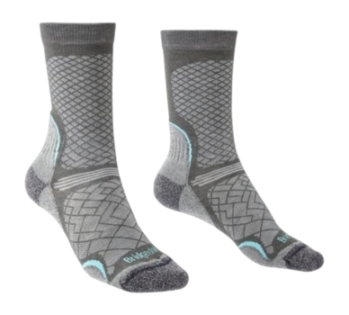 Sok Bridgedale Women Extra Ultra Light T2 Coolmax Performance Boot Dark Grey Light Grey