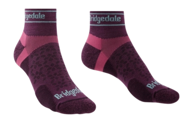 Socken Bridgedale Trail Run Ultralight T2 Merino Sport Low Damen Charcoal Purple