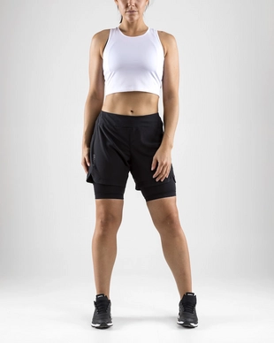 Sportbroek Craft Women Delta 2.0 2 In 1 Shorts Black