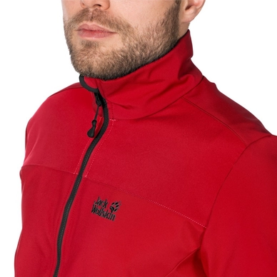 Jas Jack Wolfskin Element Softshell Jkt M Red Fire