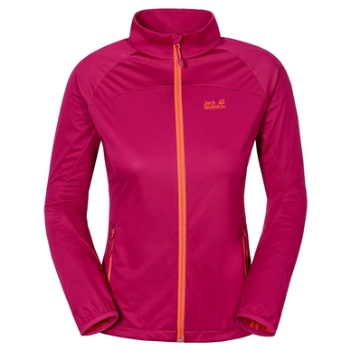 Jas Jack Wolfskin Crosswind Softshell Jkt W Azalea Red