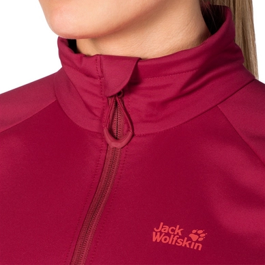Jas Jack Wolfskin Stormbreeze Softshell Jkt W Azalea Red