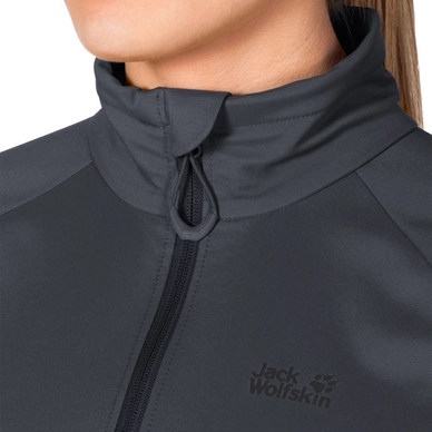 Jas Jack Wolfskin Stormbreeze Softshell Jkt W Ebony