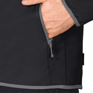 Jas Jack Wolfskin Grand Valley Softshell Jkt M Black